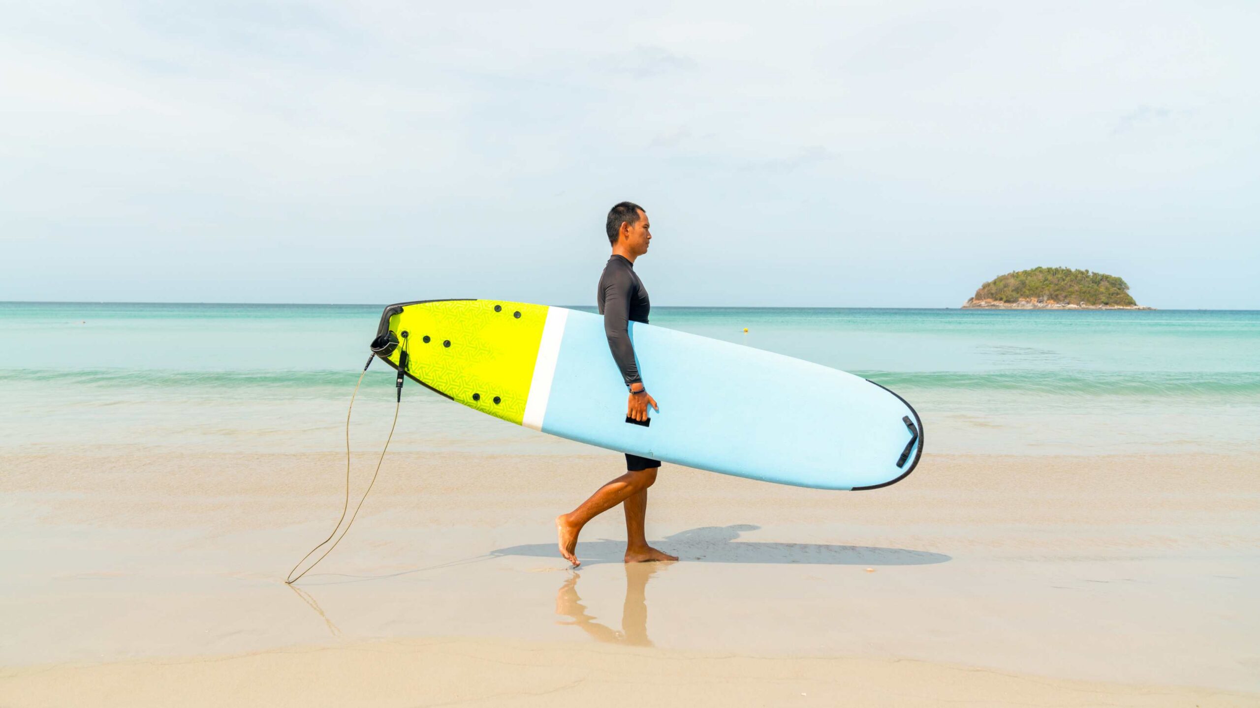 Surfing at Patong Beach